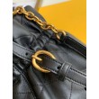 Imitazioni borse griffate Saint Laurent Le Maillon Hook Bucket agnello nera