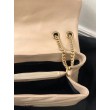 Borsa Saint Laurent Loulou media matelassé beige