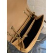 Borse Replica Alta Qualità Saint Laurent Loulou media scamosciata marrone