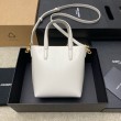 Borsa Saint Laurent Mini Toy Shopping vitello bianca