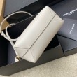 Borsa Saint Laurent Mini Toy Shopping vitello bianca
