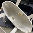 Borsa Saint Laurent Mini Toy Shopping vitello bianca