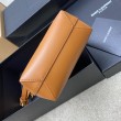 Borsa shopping Saint Laurent Mini Toy vitello marrone