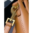 Borsa shopping Saint Laurent Mini Toy vitello marrone