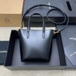 Borsa shopping Saint Laurent Mini Toy vitello nera