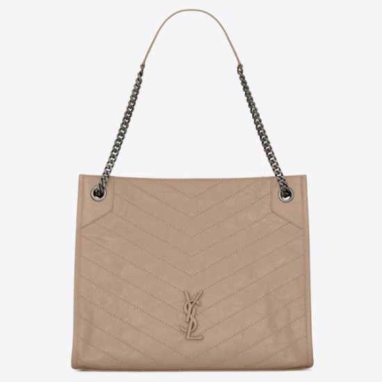 Borsa shopping Saint Laurent Niki media sabbia