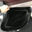 Borsa shopping Saint Laurent Niki vitello nera stropicciata