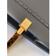 Borse Replica tote media Fendi Sunshine nera con logo pitone