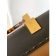 Borse Replica tote media Fendi Sunshine nera con logo pitone
