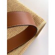 Bora Pari all'originale replica tote media Fendi Sunshine paglia naturale