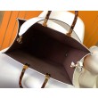 Borsa tote media Fendi Sunshine vitello FF bianca