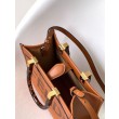Borsa tote piccola Fendi Sunshine marrone vitello