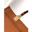 Borsa tote piccola Fendi Sunshine marrone vitello