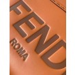 Borsa tote piccola Fendi Sunshine marrone vitello