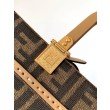 Borse Replica tote piccola Fendi Sunshine tessuto jacquard FF marrone