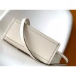 Borsa tote piccola Fendi Sunshine vitello bianca