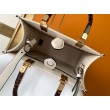 Borsa tote piccola Fendi Sunshine vitello bianca
