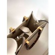 Borsa tote piccola Fendi Sunshine vitello bianca