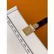 Borsa tote piccola Fendi Sunshine vitello bianca