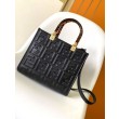 Borse Imitazioni tote piccola Fendi Sunshine vitello FF nera
