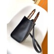 Bora Pari all'originale replica tote piccola Fendi Sunshine vitello nera