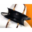 Bora Pari all'originale replica tote piccola Fendi Sunshine vitello nera