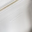 Bottega Veneta Andiamo Piccolo East/West Borsa Agnello Intrecciata Bianca