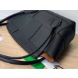 Bottega Veneta Arco Medium Borse Replica Alta Qualità Nero Granulato