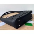 Bottega Veneta Arco Medium Borse Replica Alta Qualità Nero Granulato