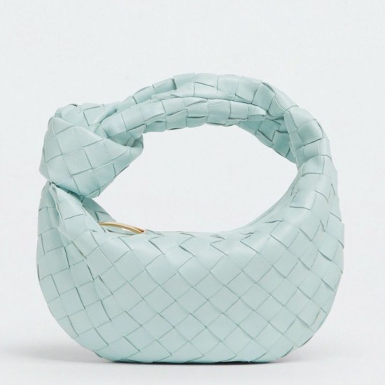 Bottega Veneta BV Jodie Mini Borsa Verde acqua Lavato Intrecciato Agnello