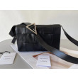 Bottega Veneta Cassett Borsa vitello stropicciata nera Bottega Veneta Cassett Borsa vitello stropicciata nera