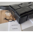 Bottega Veneta Cassett Borsa vitello stropicciata nera Bottega Veneta Cassett Borsa vitello stropicciata nera