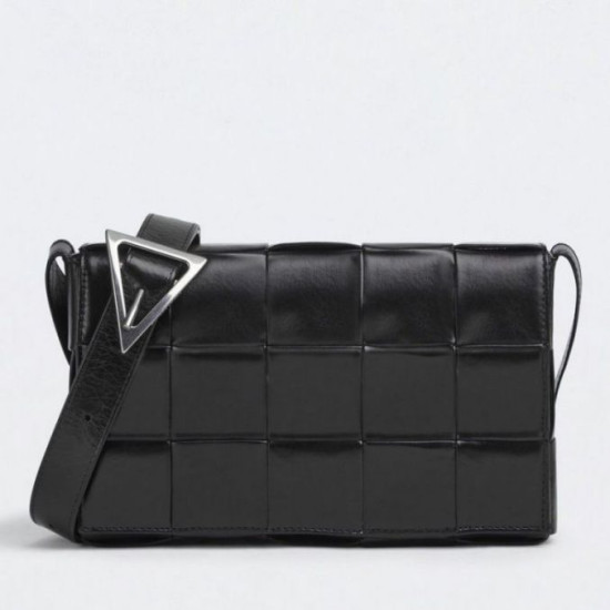 Bottega Veneta Cassett Borsa vitello stropicciata nera Bottega Veneta Cassett Borsa vitello stropicciata nera
