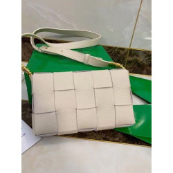 Bottega Veneta Cassette Borsa Bianco Granato