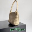 Bottega Veneta Clicker Replica Perfetta Piccola Porridge Intrecciato agnello