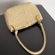 Bottega Veneta Clicker Replica Perfetta Piccola Porridge Intrecciato agnello
