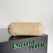 Bottega Veneta Clicker Replica Perfetta Piccola Porridge Intrecciato agnello