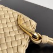 Bottega Veneta Clicker Replica Perfetta Piccola Porridge Intrecciato agnello