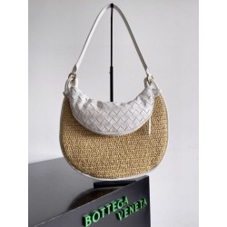 Bottega Veneta Gemelli Medium Borsa Raffia Naturale