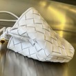 Bottega Veneta Mini Replica Perfetta Sardine agnello intrecciata bianca