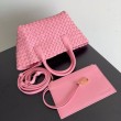 Bottega Veneta Mini Cabat Imitazioni borse griffate Ribbon Intrecciato Agnello
