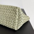 Bottega Veneta Mini Cabat Borse Replica Alta Qualità Travertino Intrecciato Agnello