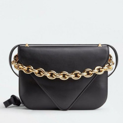 Bottega Veneta Mount Medium Envelope Borsa vitello nera