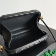 Bottega Veneta Nodo Minaudiere Su Cinturino Nero Foulard Intreccio 