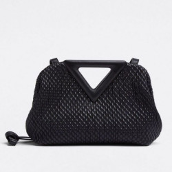 Bottega Veneta Piccolo Point Borsa Nero Trapuntato