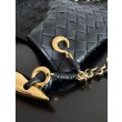 Bottega Veneta Sardine Piccola Borsa con Catena Nero Agnello