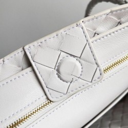 Borse Imitazioni Andiamo piccola di Bottega Veneta agnello intrecciata bianca Replica qualità specchio Replica Perfette Borse Imitazioni Andiamo piccola di Bottega Veneta agnello intrecciata bianca imitazioni