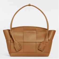 Replica Perfette Borsa Media Arco Bottega Veneta Granata Caramello imitazioni