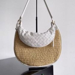 Bottega Veneta Gemelli Medium Borsa Raffia Naturale Replica qualità specchio Replica Perfette Bottega Veneta Gemelli Medium Borsa Raffia Naturale imitazioni