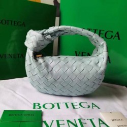 Replica Perfette Bottega Veneta BV Jodie Mini Borsa Verde acqua Lavato Intrecciato Agnello imitazioni